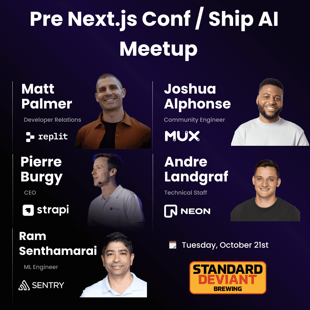 Pre Next.js Conf / Ship AI Meetup event cover